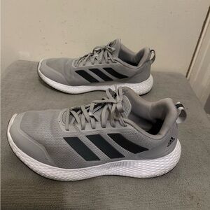 Adidas Men's 10.5 Gray and Black Edge Gameday Athletic Shoes